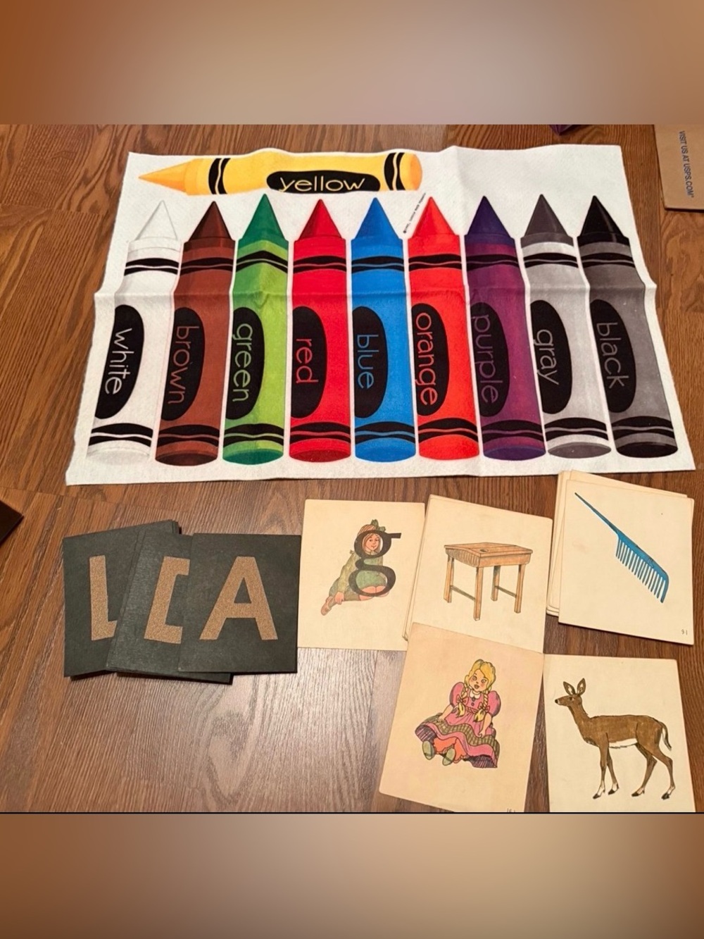 Vintage teacher materials